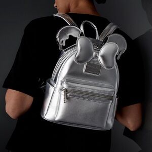 Disney 100 Platinum Drip Minnie Loungefly Backpack